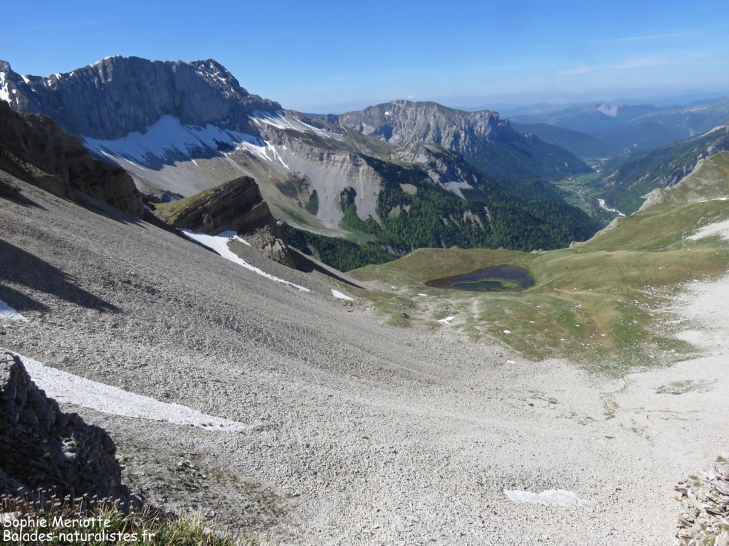 Le Lac de Lauzon vu depuis le col du Charnier