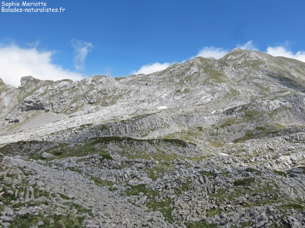 Chemin vers le col des deux soeurs