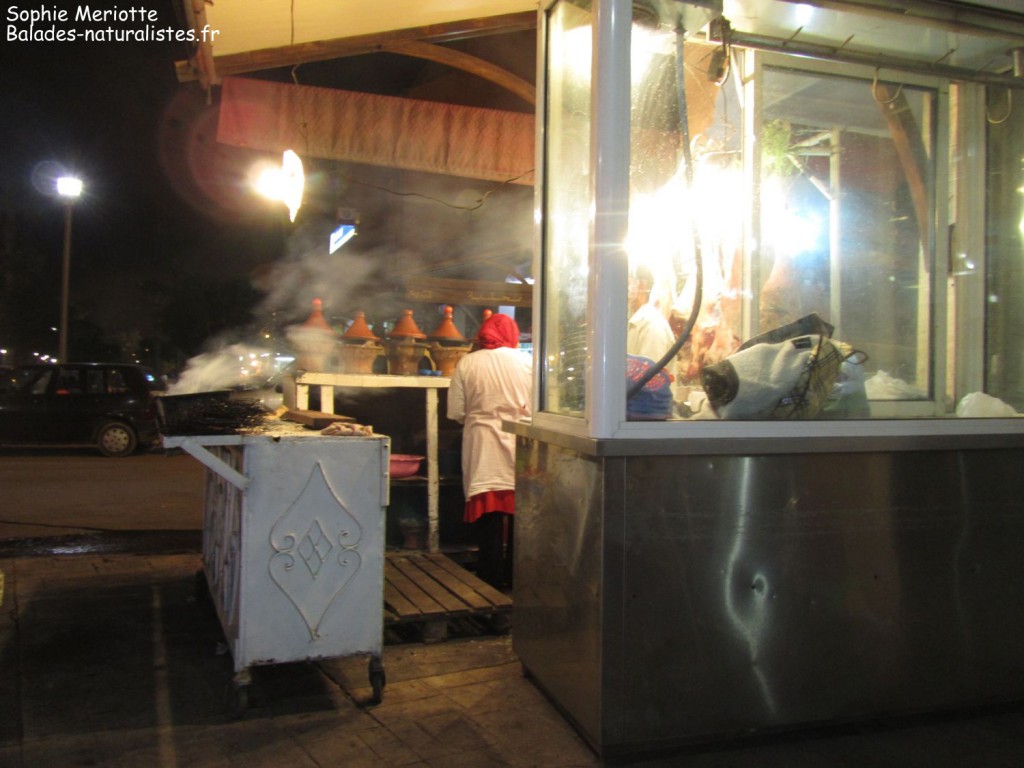 Préparation de tajine