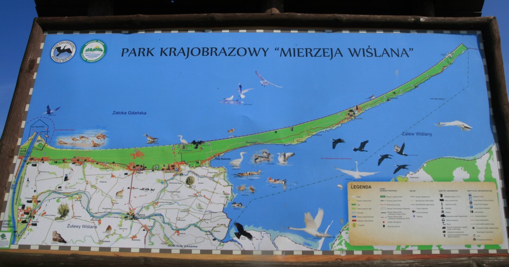 Plan du Park Krajobrazowy "Mierzeja Wislana"