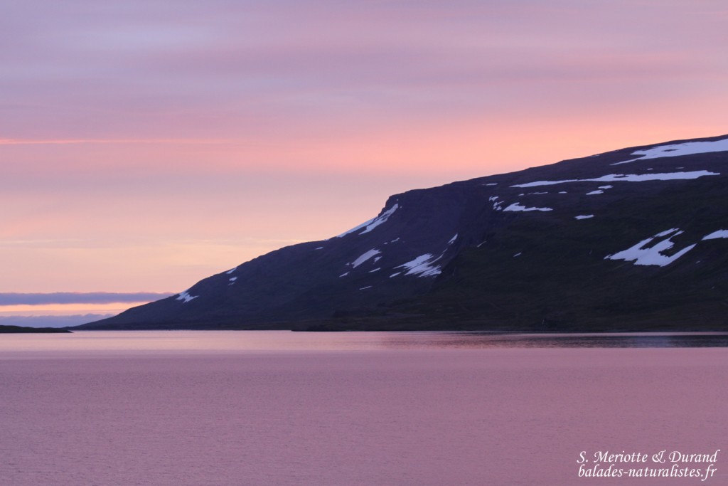 Lumières du soir dans les fjords du nord-ouest