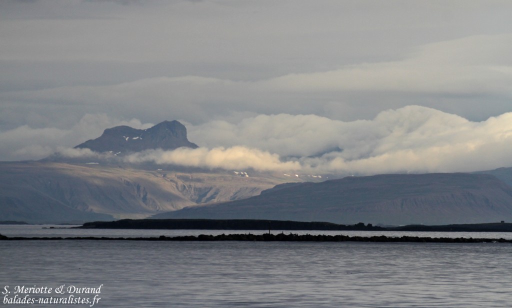 La péninsule de Snaefellsness vue depuis le fjord