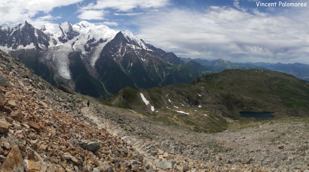 Vue sur le massif du Mont-Blanc depuis le Brevent