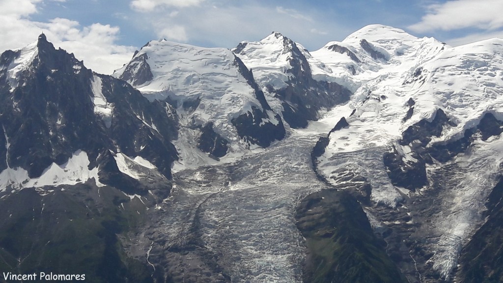 Massif du Mont blanc vu depuis le Brevent